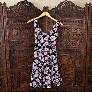 Vintage Rampage 1993 Floral Mini Dress Size Jrs 9